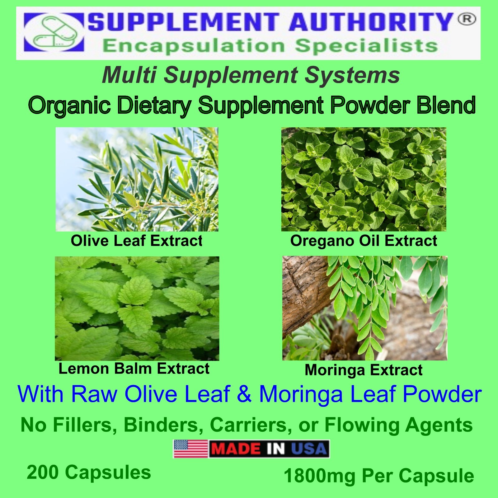 Herpes Treatment Olive Leaf Oregano Oil Lemon Balm Moringa Leaf