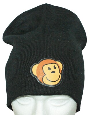 Vintage Monkey Timmy Face Beanie Cap - Thinkgeek Black Hat Gamestop Exclusive