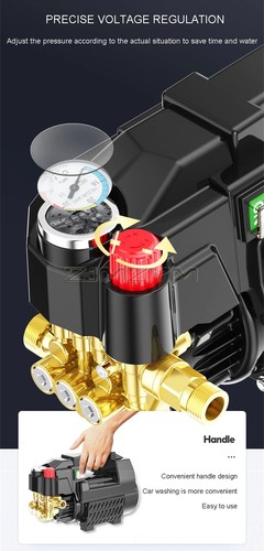 Lavatrice Auto 4800W Casa Alta Pressione 220V Piccola Pulizia Portatile - Foto 12 di 24