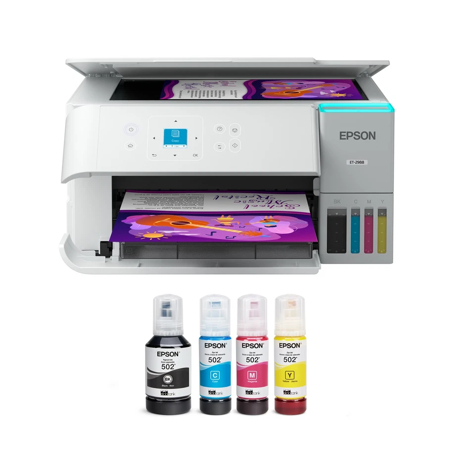 Impresora Epson EcoTank ET-2988 - Blanca - Certificada Reacondicionada Foto 1 de 4