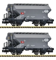 Fleischmann N 831313 Wagenset 2 Getreidesilowagen Gattung Tgpps Der Sbb Neu Ovp
