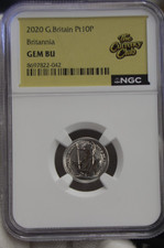 1/10 Platinum Great Britain Britannia 2020 NGC Gem BU