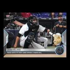 Jacob Stallings - 2022 MLB Topps Now Card 798 - Print Run: 350 Miami Marlins