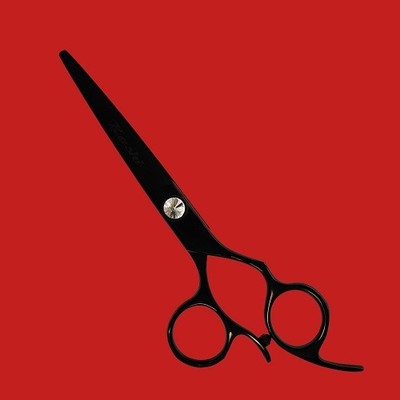 Kashi C-530DB Japanese Cobalt Steel Black 6'' Salon Hair Cutting Shears