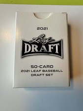 Leaf 2021 Leaf Draft Baseball 50-Card Complete Set Rookie MLB Trading Cards