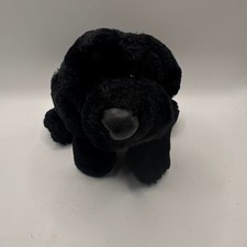Ganz Webkinz Black Labrador Retriever Dog Plush Stuffed Animal W Paw Print Logo