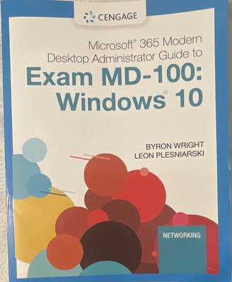 Cengage MD-100 Windows 10 Microsoft 365 Admin Guide PB Wright Plesniarski 2019