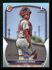 2023 Bowman #BP-27 Rickardo Perez 1st Prospects Sky Blue #/499