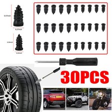 30Pcs Tire Repair Rubber Nails Tyre Puncture Repair Screws Kit with Screwdriver