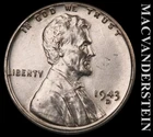1943-D Lincoln Wheat Cent - Choice Gem Brilliant Uncirculated  No Reserve #L5929