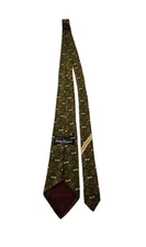 Salvatore Ferragamo Silk Tie Leopard Pattern Necktie