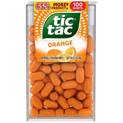 12x Tic Tac Orange Flavored Mints Hard Candy 1.7oz