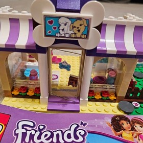 LEGO FRIENDS: Heartlake Puppy Daycare (41124) and Mia's Roadster 41091 Used