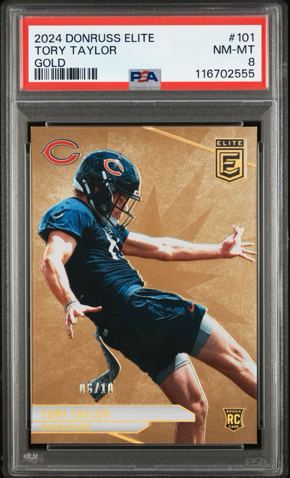 Tory Taylor Panini Donruss Elite #101 Gold