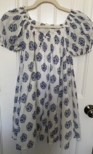 CREW CUTS Dress Girls 8, Puffed Sleeves, Full A-line, Elastic Neck, Lined, Sz 8