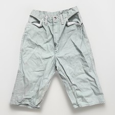 VTG 60s 70s Green Maverick Western Shorts 13/14 Women's Rockabilly W24