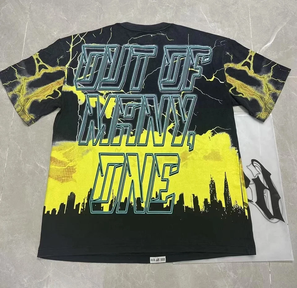 Camiseta Godspeed Estatua de la Libertad Rayo Manga Corta Para Hombre Foto 3 de 4