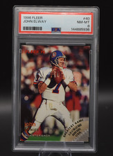 1996 FLEER #40 JOHN ELWAY Dener Broncos Graded Slab PSA 8
