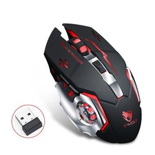 Wireless Gaming Mouse PC Rechargeable LED Light USB Computer Laptop Silent Mice