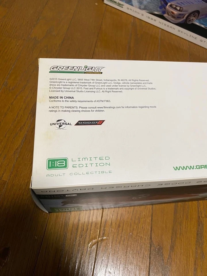 Greenlight 1/18 Fast & Furious 6 CARICABATTERIE DODGE DAYTONA Dom's Car RARO - Immagine 4 di 4