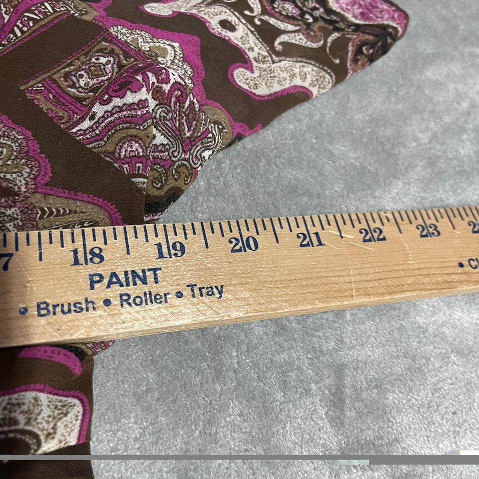 Y2K Dressbarn Babydoll Top Womens 2X Brown Ruffle Tie Detail Fairy Whimsigoth - Image 4 of 4