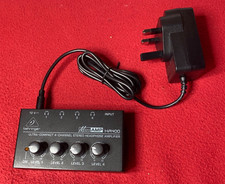 Behringer MicroAMP HA400 ultra-compact 4-channel stereo headphone amplifier