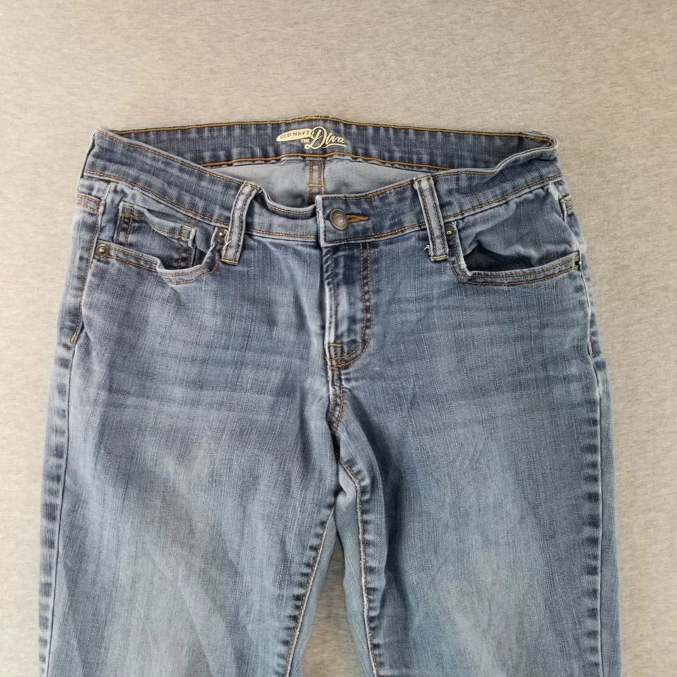 Pantalones de mezclilla Old Navy para mujer talla 4 The Diva gris lavado Normcore lindos de moda buena calidad Foto 2 de 4