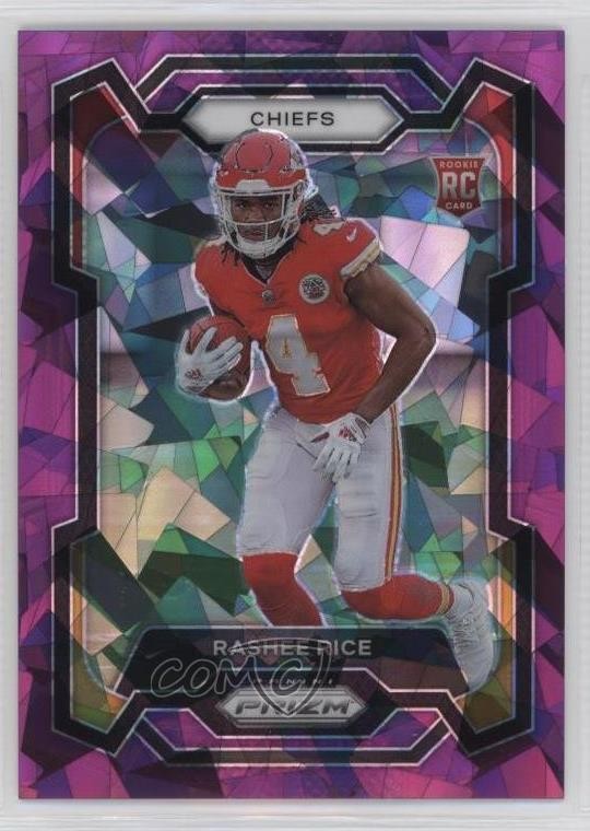 2023 Panini Prizm Rookies Purple Ice Prizm 207/225 Rashee Rice #350 Rookie RC