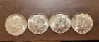 Lot of 4 BU Kennedy '67 Half Dollars 40% Silver ~ $2 Face From OG Bank Roll
