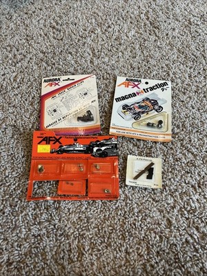 ** AURORA AFX ** Vintage Slot Car Parts Lot! Track Repair, Wheels And More!!!