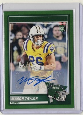 2025 Score - Rookies Mason Taylor #7 Signatures (AU, RC) Green Parallel