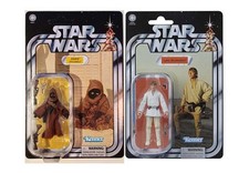 Lot de 2 figurines Star Wars Vintage Collection neuves: Luke + Jawa