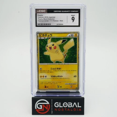 Pikachu Pokemon Center 7-11 Promo Japanese World Collection 2010 POP 6 CGC 9