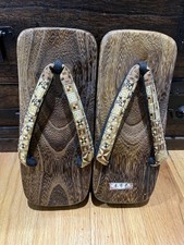 New Japanese Wooden Geta Sandals Yosegi Style 26cm Traditional Kimono Footwear