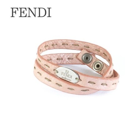 FENDI Selleria Armband lachsrosa direkt aus JAPAN
