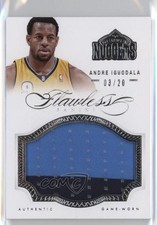 2012-13 Panini Flawless Patch 3/20 Andre Iguodala #22 Patch 3d3