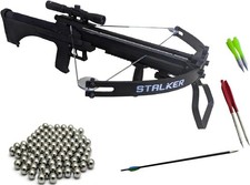 100lbs WT-Stalker Repeating Compound Crossbow Tactical w/ Laser and 4x20 scope