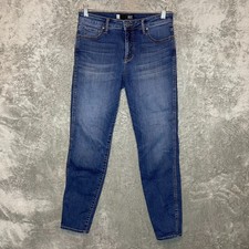 Kut from the Kloth Women Diana Fab Ab Mid Rise Stretch Dark Wash Skinny Jeans 8