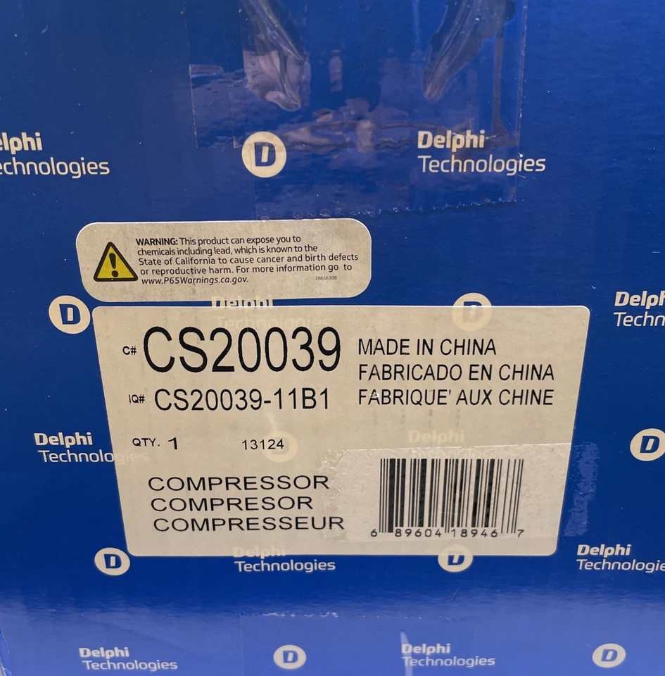 Compresor de aire acondicionado Delphi 02-25 Yukon Sierra Silverado Escalade Avalanche HECHO en EE. UU. Foto 2 de 4