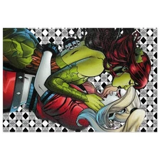 Jigsaw Puzzle, Harley Quinn and Poison Ivy Tearful Kiss, New Sizes Available