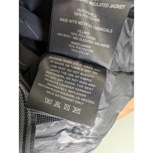 NWT 686 Woodland Flannel Insulated Jacket Mens XL Gray Plaid Hooded Full Zip image 7