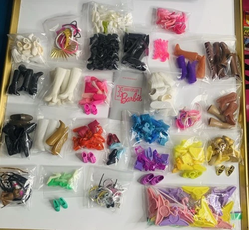 Barbie Vintage Doll Shoes and Accessories Set Large Lot
