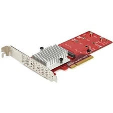 StarTech Dual M.2 PCIe 3.0 SSD Adapter Card PEX8M2E2