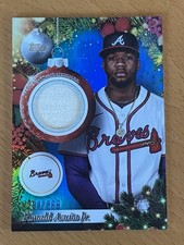 2025 Topps Holiday - Player Relics Ronald Acuña Jr. #PR-RA Blue Metallic /299