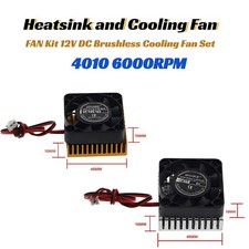 Aluminium Heatsink AND Cooling Fan 4010 FAN Kit 12V DC Brushless Cooling Fan Set