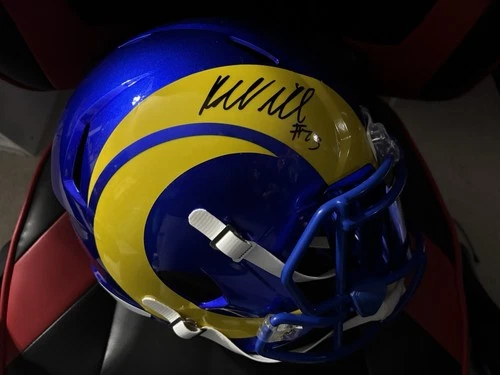 Los Angeles Rams Autographed Kyren Williams Helmet Beckett Authenticated