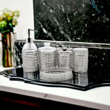 Bath Spa Glass 5-Piece Bathroom Set