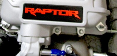 RAPTOR R SUPERCHARGER METAL EMBLEM FACTORY 5.2 LITER PREDATOR F-150 BRAND NEW!