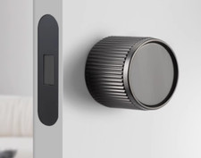 Single sided / One sided Contemporary Minimalistic Door Knob in Gunmetal Grey