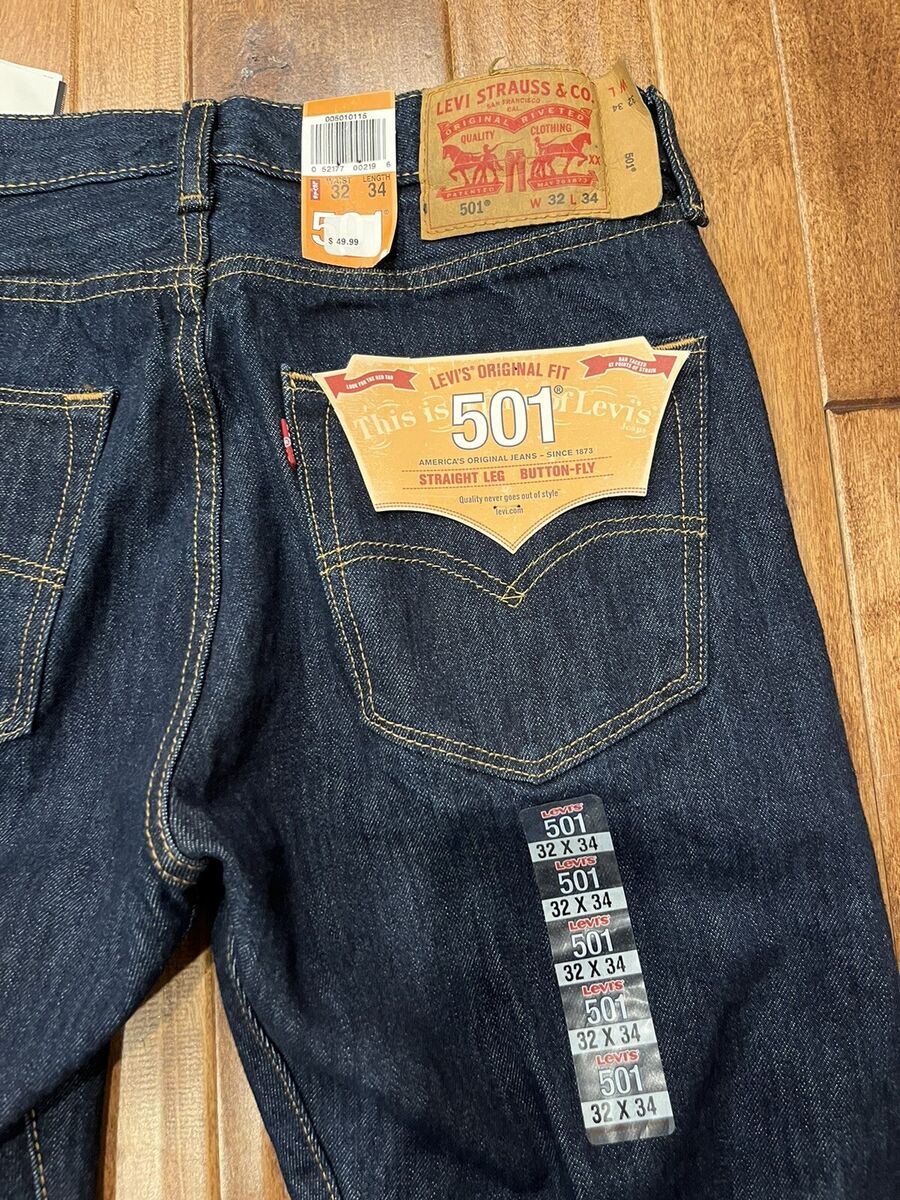 Vintage LEVIS 501 Jeans 32 x 34 Denim Regular Fit Straight Vintage LEVIS 501 Jeans 32 x 34 Denim Regular Fit Straight